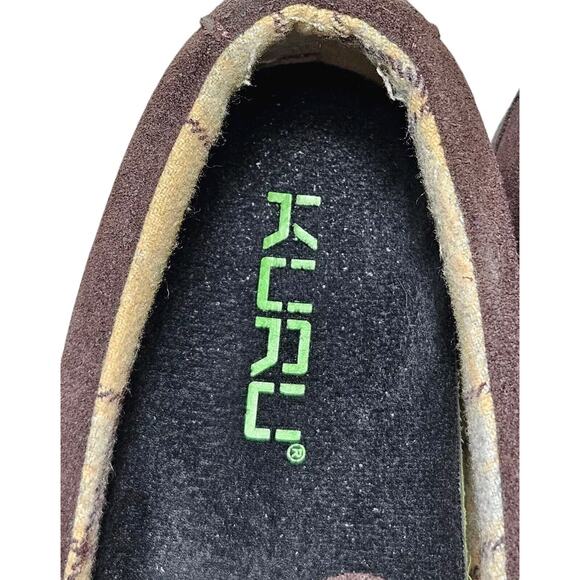 Kuru Loft Suede Shoes Brown Comfort Slip-On Moccasin House Slippers Mens 10 Med - Picture 13 of 14